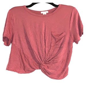 Pink crop top